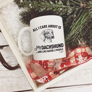 NWT LiliWair Dachshund coffee mug